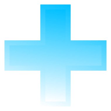 3D çapraz geçiş sağlık, ilk yardım, acil durum müdahalesi ve genel bir sembol olarak. Ambulans, sağlık görevlisi, hastane ve klinik sembolü, simge