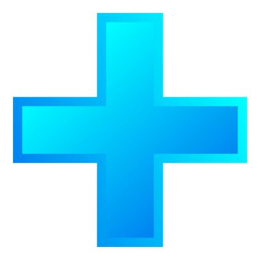 3D çapraz geçiş sağlık, ilk yardım, acil durum müdahalesi ve genel bir sembol olarak. Ambulans, sağlık görevlisi, hastane ve klinik sembolü, simge