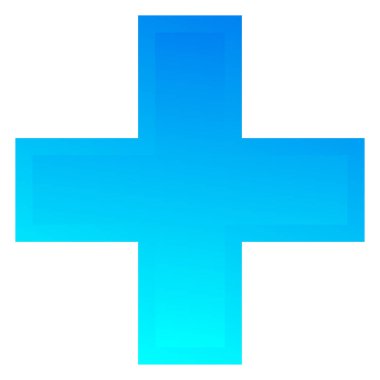 3D çapraz geçiş sağlık, ilk yardım, acil durum müdahalesi ve genel bir sembol olarak. Ambulans, sağlık görevlisi, hastane ve klinik sembolü, simge