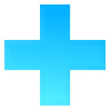 3D çapraz geçiş sağlık, ilk yardım, acil durum müdahalesi ve genel bir sembol olarak. Ambulans, sağlık görevlisi, hastane ve klinik sembolü, simge