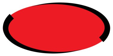 Elips, oval, daire, çerçeve, sınır, pankart simgesi. Fiyat etiketi, etiket kartı. Satış, tasfiye, pazarlama, pazarlama, tanıtım ve tanıtım temaları için kupon simgesi - stok vektör illüstrasyonu, klip sanatları grafikleri