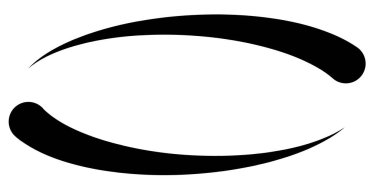 Elips, oval, daire, çerçeve, sınır, pankart simgesi. Fiyat etiketi, etiket kartı. Satış, tasfiye, pazarlama, pazarlama, tanıtım ve tanıtım temaları için kupon simgesi - stok vektör illüstrasyonu, klip sanatları grafikleri