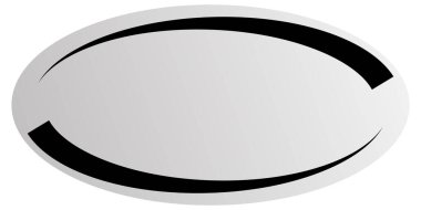 Elips, oval, daire, çerçeve, sınır, pankart simgesi. Fiyat etiketi, etiket kartı. Satış, tasfiye, pazarlama, pazarlama, tanıtım ve tanıtım temaları için kupon simgesi - stok vektör illüstrasyonu, klip sanatları grafikleri