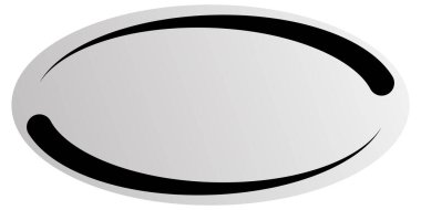 Elips, oval, daire, çerçeve, sınır, pankart simgesi. Fiyat etiketi, etiket kartı. Satış, tasfiye, pazarlama, pazarlama, tanıtım ve tanıtım temaları için kupon simgesi - stok vektör illüstrasyonu, klip sanatları grafikleri