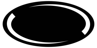 Elips, oval, daire, çerçeve, sınır, pankart simgesi. Fiyat etiketi, etiket kartı. Satış, tasfiye, pazarlama, pazarlama, tanıtım ve tanıtım temaları için kupon simgesi - stok vektör illüstrasyonu, klip sanatları grafikleri