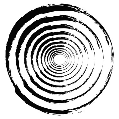 Boya fırçası, fırça darbesi, grunge doku dairesi. Çamurlu, lekeli sıvı, sıvı lekesi, sıçrama, sıçrama etkisi.