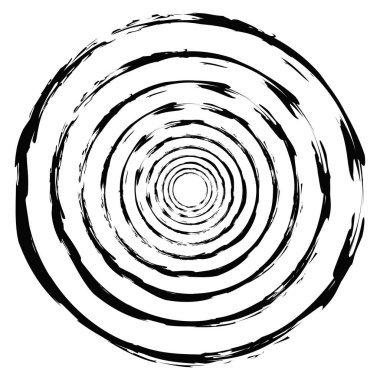 Boya fırçası, fırça darbesi, grunge doku dairesi. Çamurlu, lekeli sıvı, sıvı lekesi, sıçrama, sıçrama etkisi.