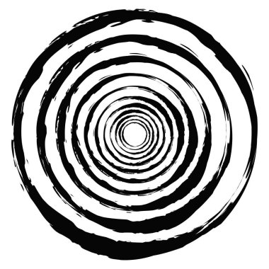 Boya fırçası, fırça darbesi, grunge doku dairesi. Çamurlu, lekeli sıvı, sıvı lekesi, sıçrama, sıçrama etkisi.