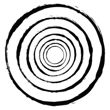 Boya fırçası, fırça darbesi, grunge doku dairesi. Çamurlu, lekeli sıvı, sıvı lekesi, sıçrama, sıçrama etkisi.