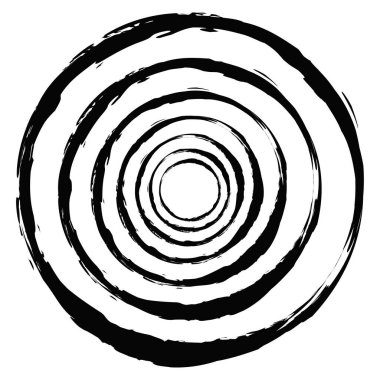 Boya fırçası, fırça darbesi, grunge doku dairesi. Çamurlu, lekeli sıvı, sıvı lekesi, sıçrama, sıçrama etkisi.