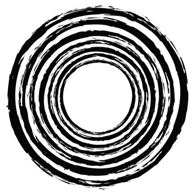 Boya fırçası, fırça darbesi, grunge doku dairesi. Çamurlu, lekeli sıvı, sıvı lekesi, sıçrama, sıçrama etkisi.