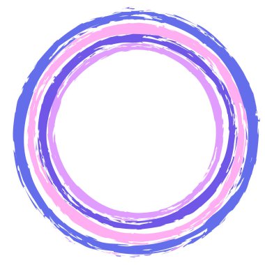 Renkli boya fırçası, fırça darbesi, grunge doku dairesi. Çamurlu, lekeli sıvı, sıvı lekesi, sıçrama, sıçrama etkisi.