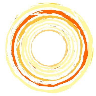 Renkli boya fırçası, fırça darbesi, grunge doku dairesi. Çamurlu, lekeli sıvı, sıvı lekesi, sıçrama, sıçrama etkisi.