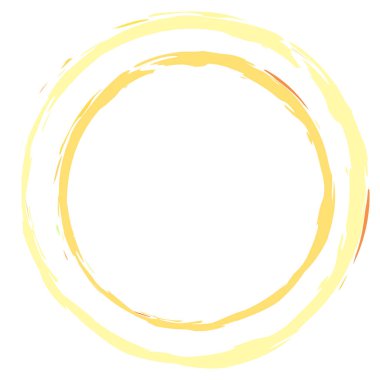 Renkli boya fırçası, fırça darbesi, grunge doku dairesi. Çamurlu, lekeli sıvı, sıvı lekesi, sıçrama, sıçrama etkisi.