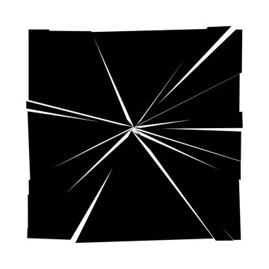 Parçalanmış, kırılmış, kırılmış doku. Kıymıklar, parçalar, parçalar. Crack, patlamış vektör ögesi - stok vektör illüstrasyonu, klip- sanat grafikleri