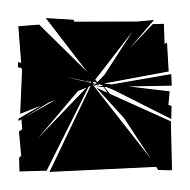 Parçalanmış, kırılmış, kırılmış doku. Kıymıklar, parçalar, parçalar. Crack, patlamış vektör ögesi - stok vektör illüstrasyonu, klip- sanat grafikleri