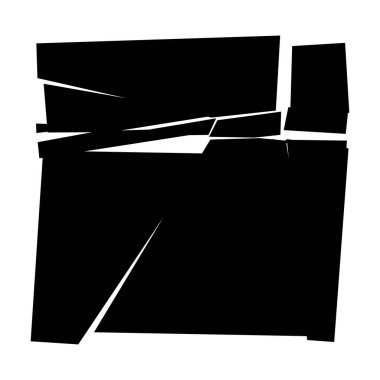 Parçalanmış, kırılmış, kırılmış doku. Kıymıklar, parçalar, parçalar. Crack, patlamış vektör ögesi - stok vektör illüstrasyonu, klip- sanat grafikleri