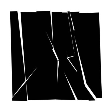Parçalanmış, kırılmış, kırılmış doku. Kıymıklar, parçalar, parçalar. Crack, patlamış vektör ögesi - stok vektör illüstrasyonu, klip- sanat grafikleri