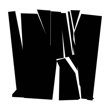 Parçalanmış, kırılmış, kırılmış doku. Kıymıklar, parçalar, parçalar. Crack, patlamış vektör ögesi - stok vektör illüstrasyonu, klip- sanat grafikleri