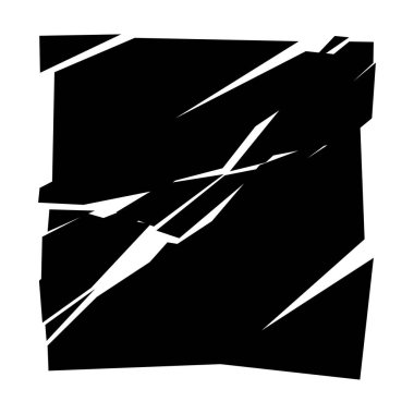 Parçalanmış, kırılmış, kırılmış doku. Kıymıklar, parçalar, parçalar. Crack, patlamış vektör ögesi - stok vektör illüstrasyonu, klip- sanat grafikleri