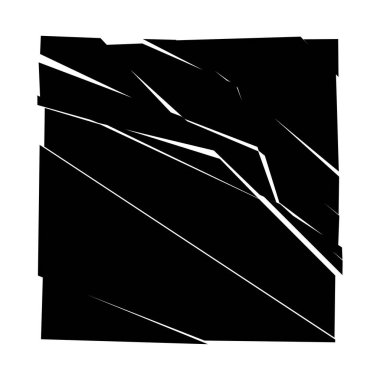 Parçalanmış, kırılmış, kırılmış doku. Kıymıklar, parçalar, parçalar. Crack, patlamış vektör ögesi - stok vektör illüstrasyonu, klip- sanat grafikleri