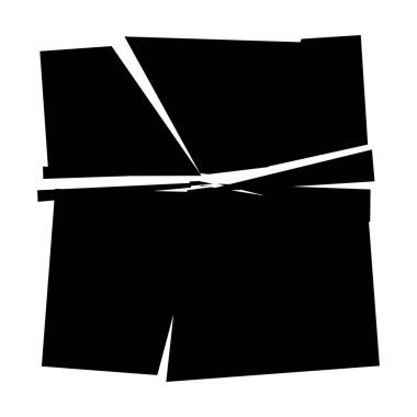 Parçalanmış, kırılmış, kırılmış doku. Kıymıklar, parçalar, parçalar. Crack, patlamış vektör ögesi - stok vektör illüstrasyonu, klip- sanat grafikleri