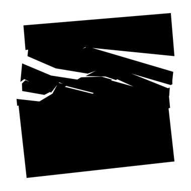 Parçalanmış, kırılmış, kırılmış doku. Kıymıklar, parçalar, parçalar. Crack, patlamış vektör ögesi - stok vektör illüstrasyonu, klip- sanat grafikleri