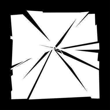 Parçalanmış, kırılmış, kırılmış doku. Kıymıklar, parçalar, parçalar. Crack, patlamış vektör ögesi - stok vektör illüstrasyonu, klip- sanat grafikleri