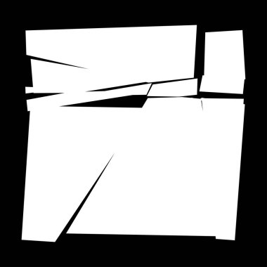 Parçalanmış, kırılmış, kırılmış doku. Kıymıklar, parçalar, parçalar. Crack, patlamış vektör ögesi - stok vektör illüstrasyonu, klip- sanat grafikleri