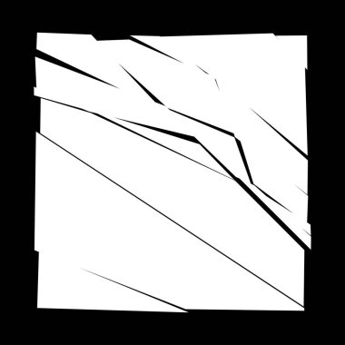 Parçalanmış, kırılmış, kırılmış doku. Kıymıklar, parçalar, parçalar. Crack, patlamış vektör ögesi - stok vektör illüstrasyonu, klip- sanat grafikleri