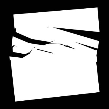 Parçalanmış, kırılmış, kırılmış doku. Kıymıklar, parçalar, parçalar. Crack, patlamış vektör ögesi - stok vektör illüstrasyonu, klip- sanat grafikleri