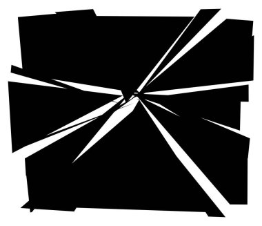 Parçalanmış, kırılmış, kırılmış doku. Kıymıklar, parçalar, parçalar. Crack, patlamış vektör ögesi - stok vektör illüstrasyonu, klip- sanat grafikleri