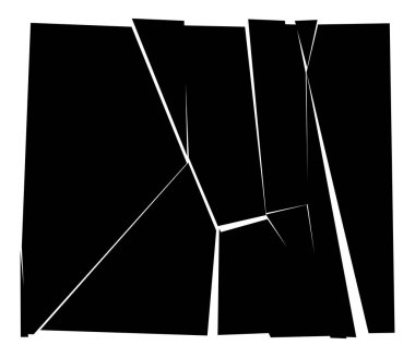 Parçalanmış, kırılmış, kırılmış doku. Kıymıklar, parçalar, parçalar. Crack, patlamış vektör ögesi - stok vektör illüstrasyonu, klip- sanat grafikleri