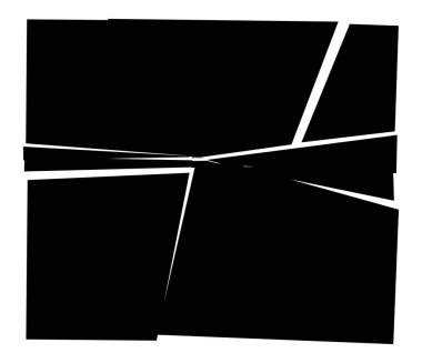 Parçalanmış, kırılmış, kırılmış doku. Kıymıklar, parçalar, parçalar. Crack, patlamış vektör ögesi - stok vektör illüstrasyonu, klip- sanat grafikleri