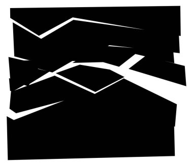 Parçalanmış, kırılmış, kırılmış doku. Kıymıklar, parçalar, parçalar. Crack, patlamış vektör ögesi - stok vektör illüstrasyonu, klip- sanat grafikleri