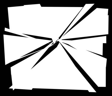 Parçalanmış, kırılmış, kırılmış doku. Kıymıklar, parçalar, parçalar. Crack, patlamış vektör ögesi - stok vektör illüstrasyonu, klip- sanat grafikleri