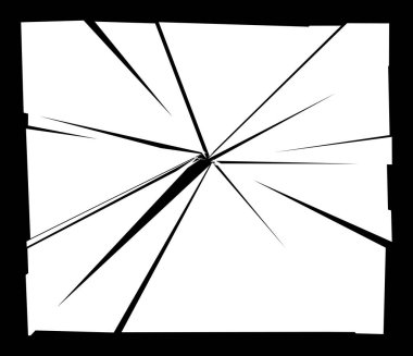 Parçalanmış, kırılmış, kırılmış doku. Kıymıklar, parçalar, parçalar. Crack, patlamış vektör ögesi - stok vektör illüstrasyonu, klip- sanat grafikleri