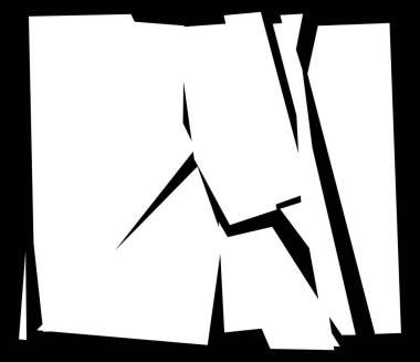 Parçalanmış, kırılmış, kırılmış doku. Kıymıklar, parçalar, parçalar. Crack, patlamış vektör ögesi - stok vektör illüstrasyonu, klip- sanat grafikleri