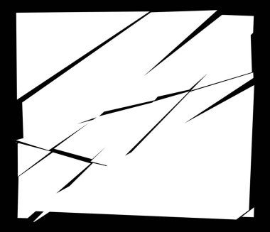 Parçalanmış, kırılmış, kırılmış doku. Kıymıklar, parçalar, parçalar. Crack, patlamış vektör ögesi - stok vektör illüstrasyonu, klip- sanat grafikleri