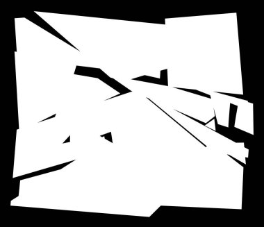 Parçalanmış, kırılmış, kırılmış doku. Kıymıklar, parçalar, parçalar. Crack, patlamış vektör ögesi - stok vektör illüstrasyonu, klip- sanat grafikleri