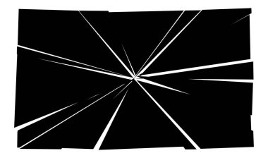 Parçalanmış, kırılmış, kırılmış doku. Kıymıklar, parçalar, parçalar. Crack, patlamış vektör ögesi - stok vektör illüstrasyonu, klip- sanat grafikleri