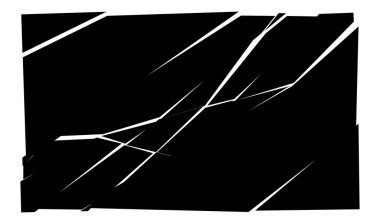 Parçalanmış, kırılmış, kırılmış doku. Kıymıklar, parçalar, parçalar. Crack, patlamış vektör ögesi - stok vektör illüstrasyonu, klip- sanat grafikleri