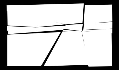 Parçalanmış, kırılmış, kırılmış doku. Kıymıklar, parçalar, parçalar. Crack, patlamış vektör ögesi - stok vektör illüstrasyonu, klip- sanat grafikleri