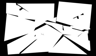 Parçalanmış, kırılmış, kırılmış doku. Kıymıklar, parçalar, parçalar. Crack, patlamış vektör ögesi - stok vektör illüstrasyonu, klip- sanat grafikleri