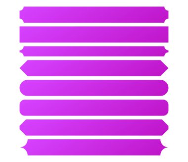 Pankart, düğme, boş uzay tasarım elementi olan çubuk şekilleri - stok vektör illüstrasyonu, klip- art grafikleri