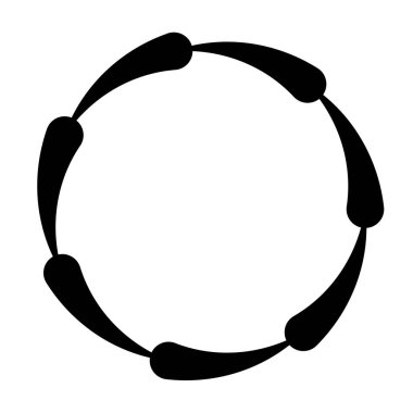 Beyaz arkaplan üzerindeki çerçeve simgesi tasarımı, vektör illüstrasyonu