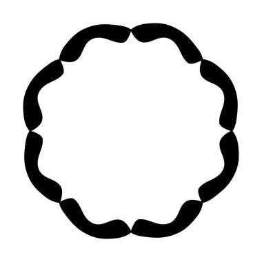 Beyaz arkaplan üzerindeki çerçeve simgesi tasarımı, vektör illüstrasyonu