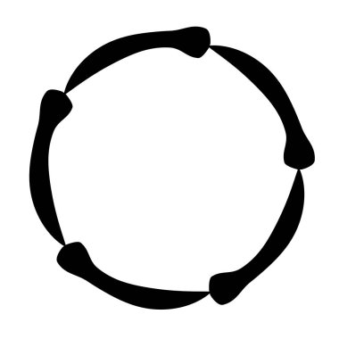 Beyaz arkaplan üzerindeki çerçeve simgesi tasarımı, vektör illüstrasyonu