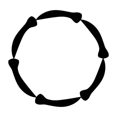 Beyaz arkaplan üzerindeki çerçeve simgesi tasarımı, vektör illüstrasyonu