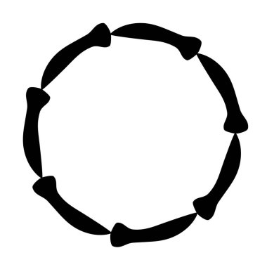 Beyaz arkaplan üzerindeki çerçeve simgesi tasarımı, vektör illüstrasyonu